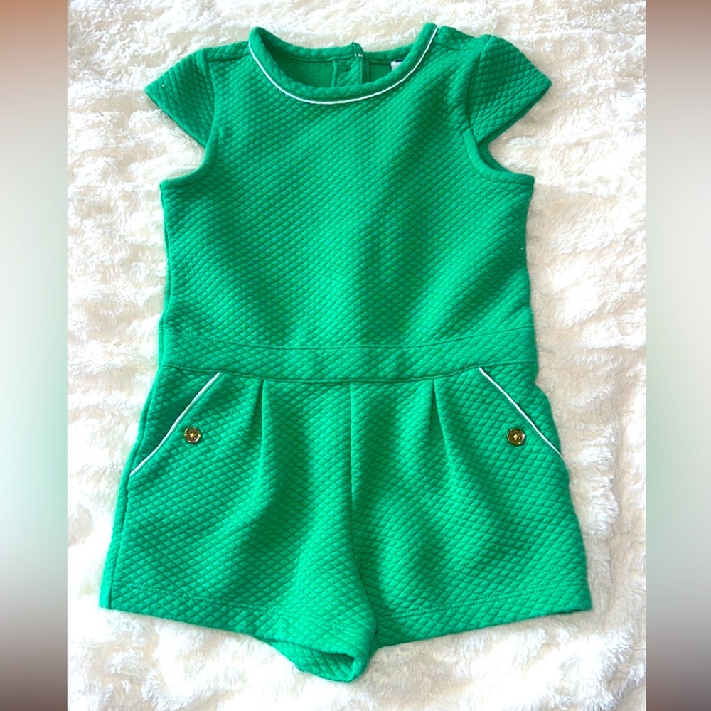 Janie and Jack Green Romper